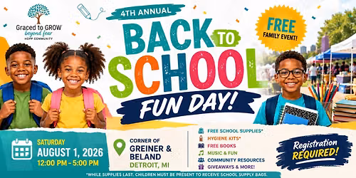 4th Annual Back-to-School Fun Day | FREE Family Event
