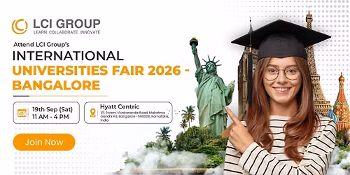 LCI Group's International Universities Fair 2026 Bangalore