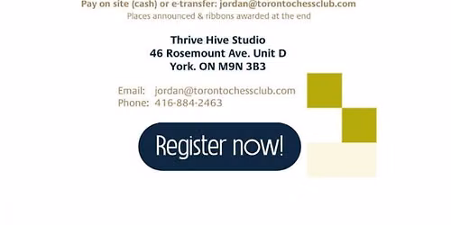Toronto Chess Club (TCC) - Youth Chess Tournaments