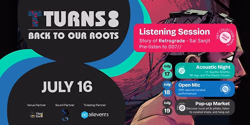 Day 1\/4 | July 16 \u2014 Listening Session: Retrograde by Sai Sanjit