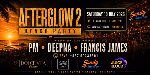 AFTERGLOW 2 \u2014 Sunset Beach Party at Sandy Beach