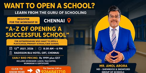 Do you want to Open a Play School, Primary School or 10+2 School?
