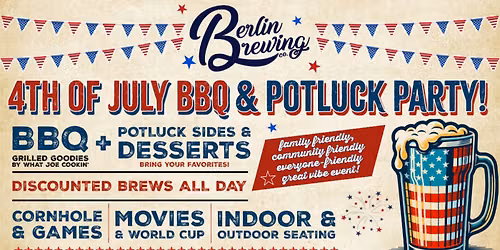 4th of July BBQ + Potluck Party!