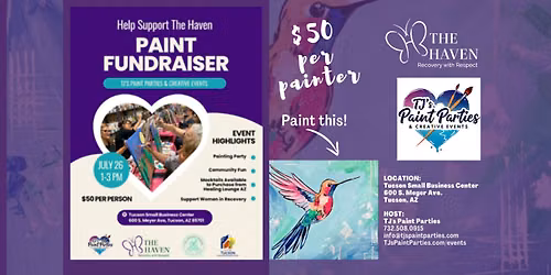 \ud83c\udfa8 Hope for The Haven: A Paint & Sip Fundraiser