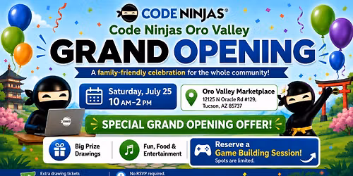 Code Ninjas Grand Opening Oro Valley