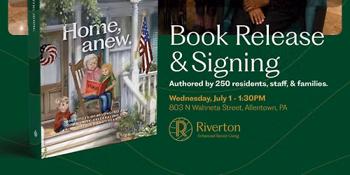July 1: Book Signing and Release Party for 'Home, anew,' A Powerful Book Celebrating America 250