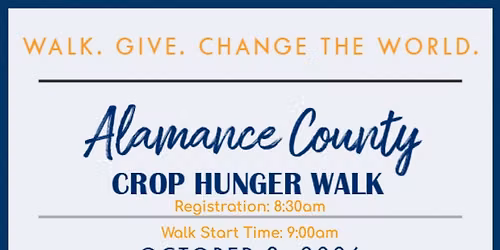 Alamance County CROP Hunger Walk