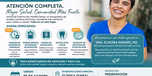 Brunch de Beneficios de Medi-Cal y Medicare con Universal Community Health Center