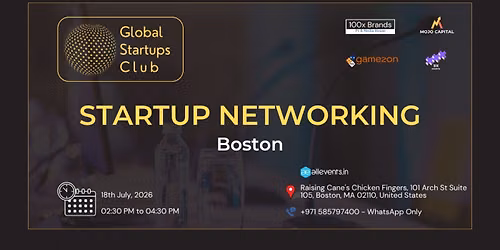 GLOBAL STARTUPS CLUB l STARTUP NETWORKING Boston 2026