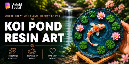 Koi Pond Resin Art
