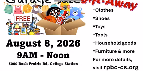 Community Garage Gift-Away at RPBC