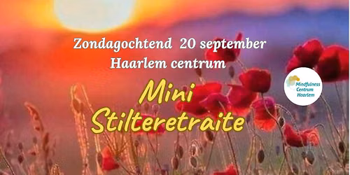 Mini-stilteretraite, zo. 20 sept Haarlem centrum