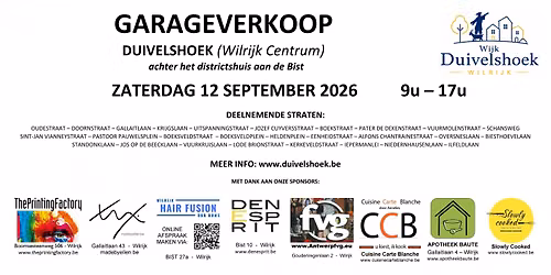 Garageverkoop Duivelshoek Wilrijk