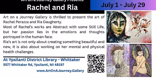 Art of Rachel and Ria at Ypsilanti District Library - Whittaker