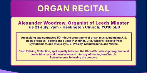 The Hiking Organist: Day 2 - Heslington Church - Alex Woodrow