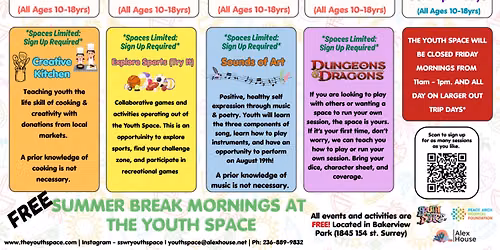 Youth Space Summer Programming