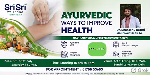 \ud83c\udf3f Ayurveda Consultation & Nadi Pariksha Wellness Camp | New Delhi \ud83c\udf3f
