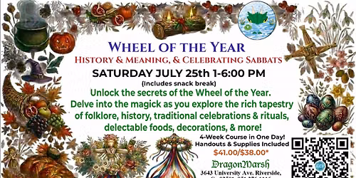 History & Meaning, & Celebrating Sabbats -Wheel of the year $41\/38.00*
