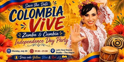 Viva Colombia Zumba-Cumbia -Dance-Food-Joy experience 
