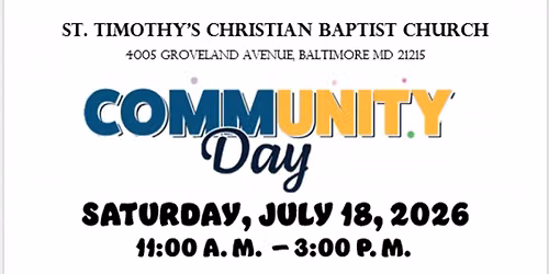 St. Timothy's Community Day