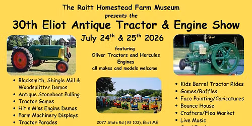 30th Eliot Antique Tractor & Engine Show