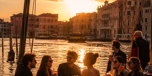 Venice: Boat Aperitif with Sunset Music on the Lagoon