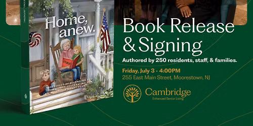 July 3: Book Signing and Release Party for 'Home, anew,' A Powerful Book Celebrating America 250