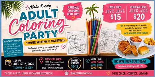 Adult Coloring Book Party - 8\/2