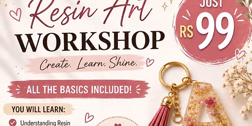 Resin art beginner friendly workshop