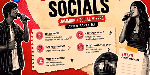 Jamming Socials (Jamming+Social Mixers)