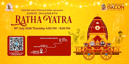 Whitefield Jagannath Ratha Yatra Parade and Carnival