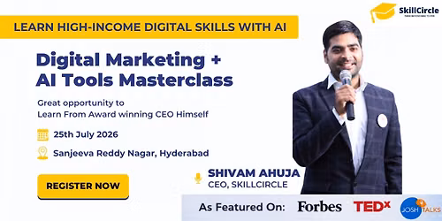SkillCircle Masterclass Hyderabaad: Start Your Career with Digital Marketing + AI