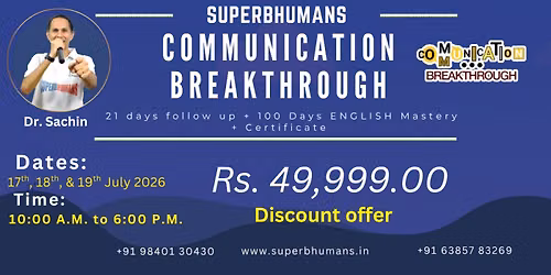 Communication Breakthrough - Speak with confidence + Master Public Speaking
