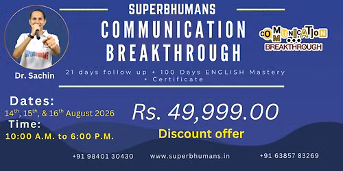 Communication Breakthrough - Speak with confidence + Master Public Speaking