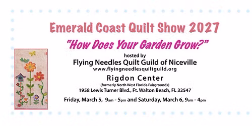 Emeraldd Coast Quilt Show - "How does your Garden Grow"