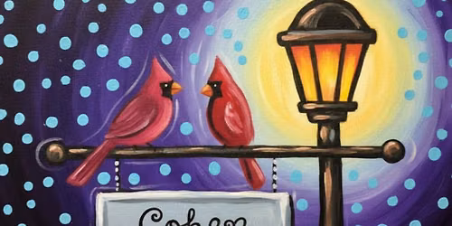 Adult Cardinal Love Paint & Sip at Brookly Bar & Grill Friday Sept 12th 6pm-9pm