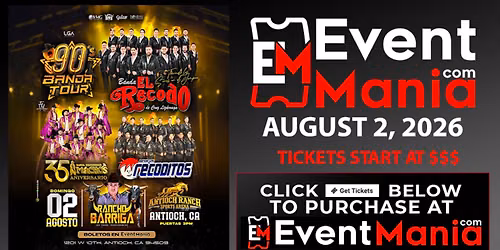 Banda El Recodo, Banda Machos - Antioch, CA