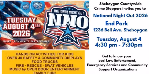 Sheboygan National Night Out 2026