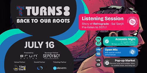 Day 1\/4 | July 16 \u2014 Listening Session: Retrograde by Sai Sanjit