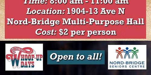 Whoop-Up Days Toonie Pancake Breakfast!