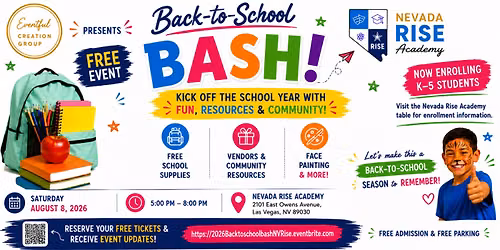 Back-to-School Bash at Nevada Rise Academy!