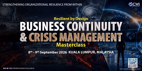 Resilient by Design: Business Continuity & Crisis Management Masterclass