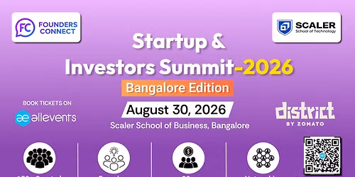 Startup & Investor Summit 2026 \u2013 Bangalore Edition