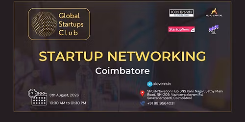 GLOBAL STARTUPS CLUB l STARTUP NETWORKING COIMBATORE 2026