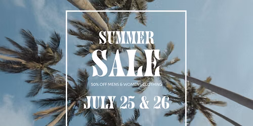 Two-Day Fair Trade Fashion Sale