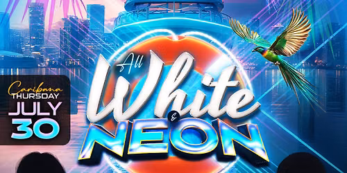 ALL WHITE & NEON BOAT CRUISE