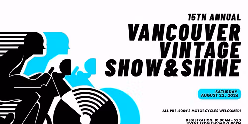 15th Annual Vancouver Vintage Motorcycle Show & Shine