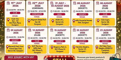 GURGAON UPCOMING RAKHI & TEEJ SHOPPING EDITION 2026 @TWS Event ( Story of Luxury Brands)
