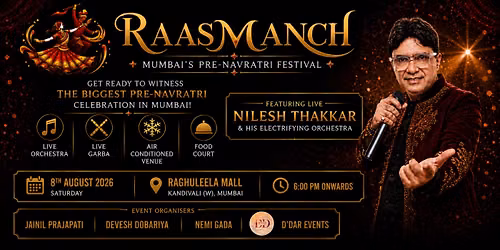RAASMANCH \u2013 Mumbai's Pre-Navratri Festival 2026
