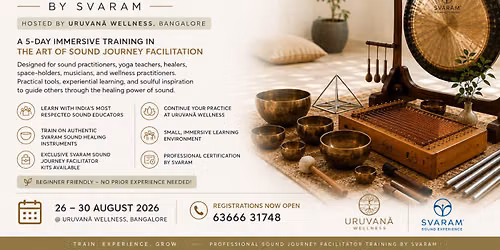 Svaram Sound Journey Facilitator Training - Bangalore 2026